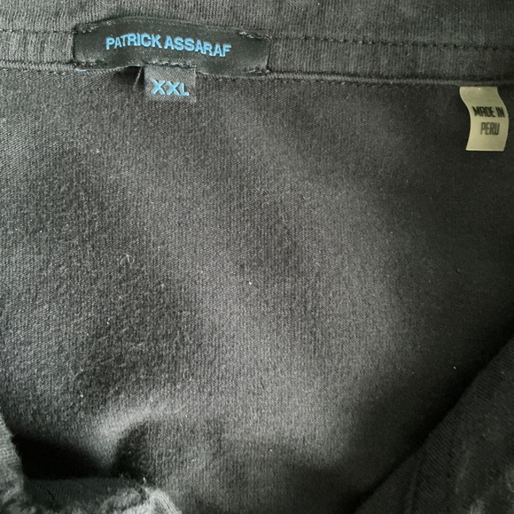 Patrick Assaraf Pima Cotton Front Button Down Shirt - Picture 3 of 5